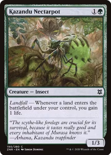 Kazandu Nectarpot (190), Zendikar Rising — Magic card price