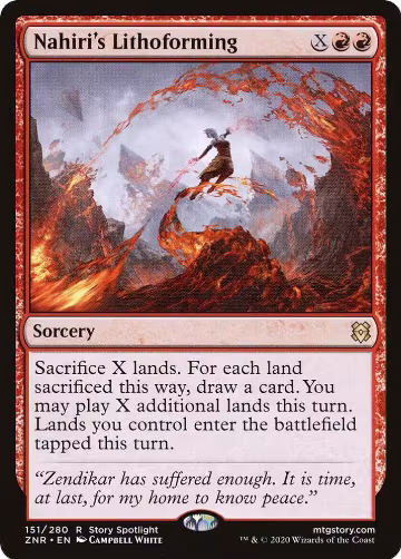 Nahiri's Lithoforming (151), Zendikar Rising — Magic card price