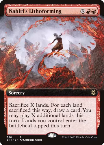 Nahiri's Lithoforming (Extended Art) (350), Zendikar Rising — Magic card price