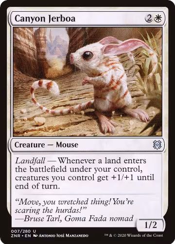 Canyon Jerboa (7), Zendikar Rising — Magic card price