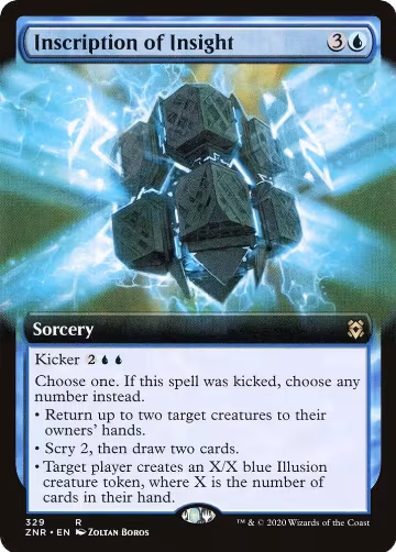 Inscription of Insight (Extended Art) (329), Zendikar Rising — Magic card price
