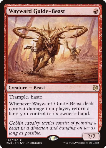 Wayward Guide-Beast (176), Zendikar Rising — Magic card price