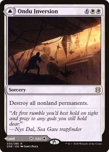 Ondu Inversion (30), Zendikar Rising — Magic card price