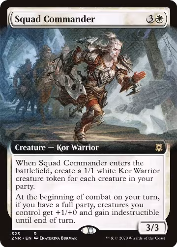 Squad Commander (Extended Art) (323), Zendikar Rising — Magic card price