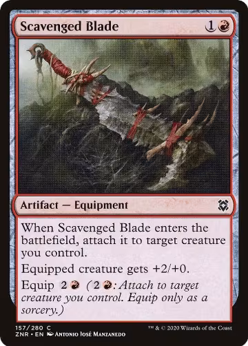 Scavenged Blade (157), Zendikar Rising — Magic card price