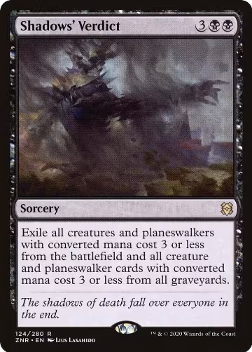 Shadows' Verdict (124), Zendikar Rising — Magic card price