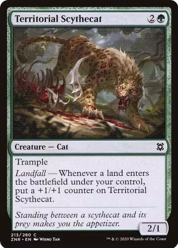 Territorial Scythecat (213), Zendikar Rising — Magic card price
