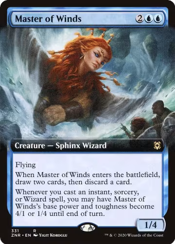 Master of Winds (Extended Art) (331), Zendikar Rising — Magic card price