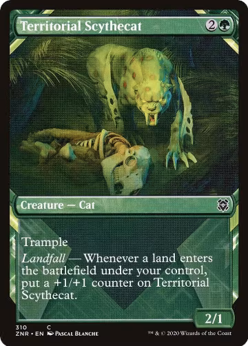 Territorial Scythecat (Showcase) (310), Zendikar Rising — Magic card price