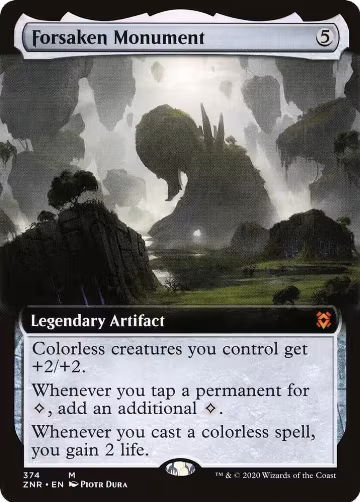 Forsaken Monument (Extended Art) (374), Zendikar Rising — Magic card price
