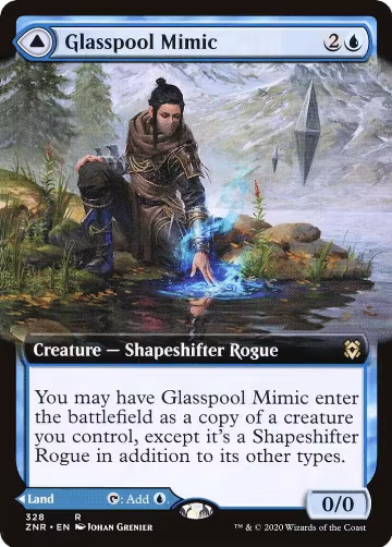 Glasspool Mimic (Extended Art) (328), Zendikar Rising — Magic card price