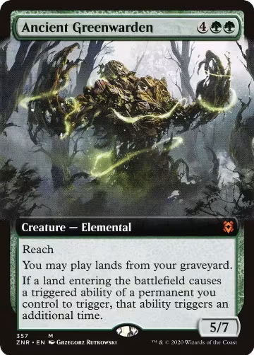Ancient Greenwarden (Extended Art) (357), Zendikar Rising — Magic card price