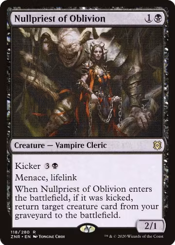 Nullpriest of Oblivion (118), Zendikar Rising — Magic card price