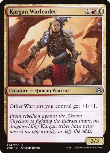 Kargan Warleader (224), Zendikar Rising — Magic card price