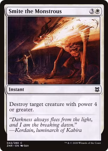 Smite the Monstrous (42), Zendikar Rising — Magic card price