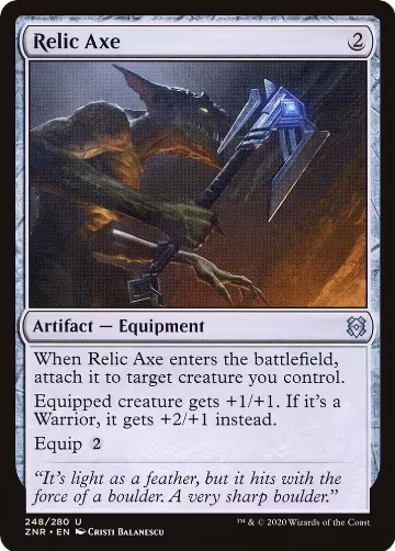 Relic Axe (248), Zendikar Rising — Magic card price