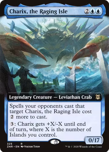 Charix, the Raging Isle (Extended Art) (325), Zendikar Rising — Magic card price