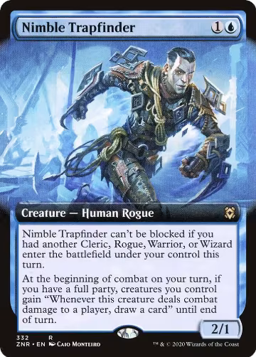 Nimble Trapfinder (Extended Art) (332), Zendikar Rising — Magic card price