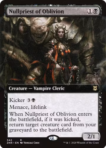 Nullpriest of Oblivion (Extended Art) (342), Zendikar Rising — Magic card price
