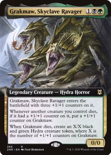Grakmaw, Skyclave Ravager (Extended Art) (366), Zendikar Rising — Magic card price