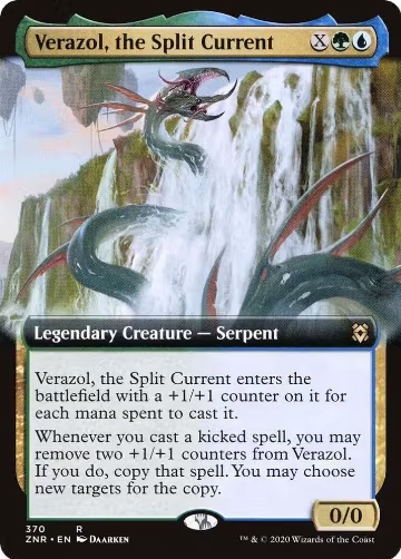 Verazol, the Split Current (Extended Art) (370), Zendikar Rising — Magic card price