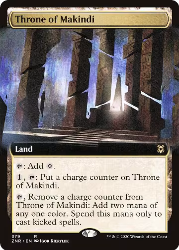 Throne of Makindi (Extended Art) (379), Zendikar Rising — Magic card price