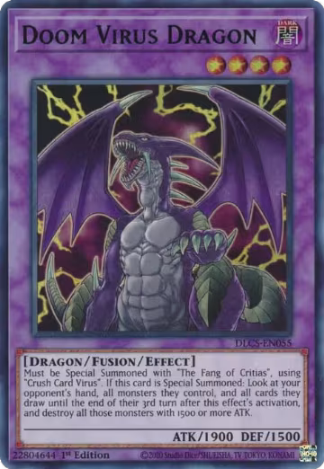 Doom Virus Dragon (Blue) (DLCS-EN055), Dragons of Legend: The Complete Series — Yu-Gi-Oh! card price