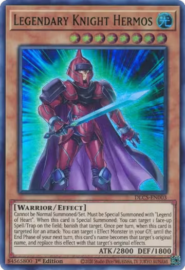 Legendary Knight Hermos (Green) (DLCS-EN003), Dragons of Legend: The Complete Series — Yu-Gi-Oh! card price