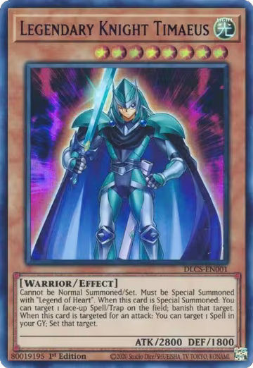 Legendary Knight Timaeus (Blue) (DLCS-EN001), Dragons of Legend: The Complete Series — Yu-Gi-Oh! card price