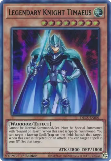 Legendary Knight Timaeus (Green) (DLCS-EN001), Dragons of Legend: The Complete Series — Yu-Gi-Oh! card price