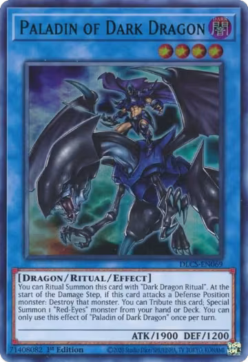 Paladin of Dark Dragon (Green) (DLCS-EN069), Dragons of Legend: The Complete Series — Yu-Gi-Oh! card price