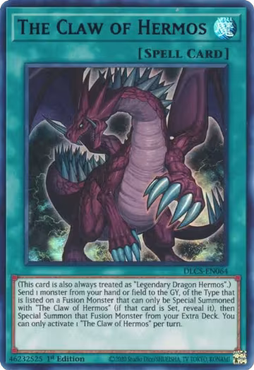 The Claw of Hermos (Purple) (DLCS-EN064), Dragons of Legend: The Complete Series — Yu-Gi-Oh! card price