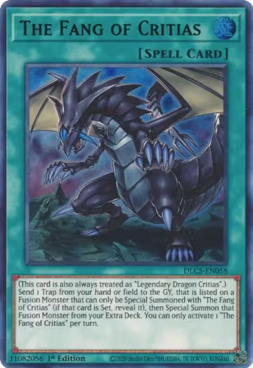 The Fang of Critias (Green) (DLCS-EN058), Dragons of Legend: The Complete Series — Yu-Gi-Oh! card price