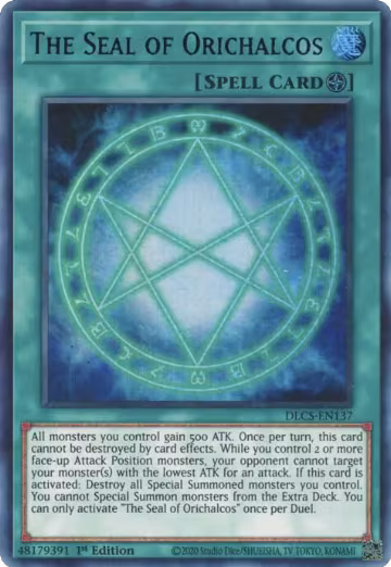 The Seal of Orichalcos (Purple) (DLCS-EN137), Dragons of Legend: The Complete Series — Yu-Gi-Oh! card price