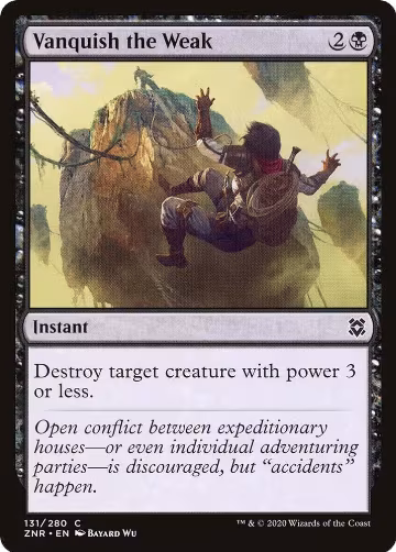 Vanquish the Weak (131), Zendikar Rising — Magic card price