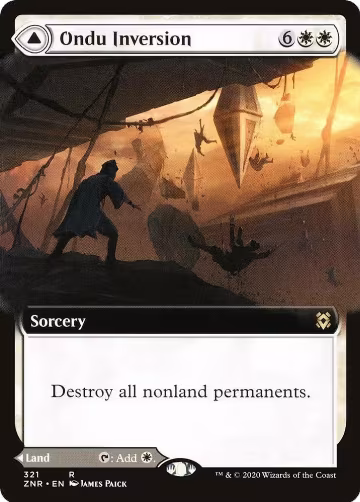 Ondu Inversion (Extended Art) (321), Zendikar Rising — Magic card price