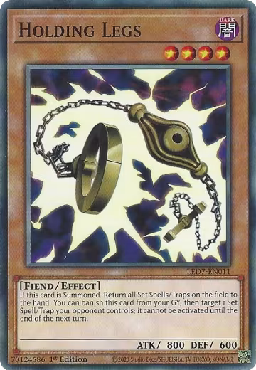 Holding Legs (LED7-EN011), Legendary Duelists: Rage of Ra — Yu-Gi-Oh! card price