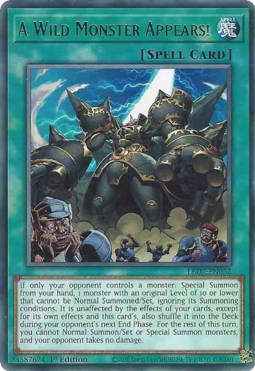A Wild Monster Appears! (LED7-EN052), Legendary Duelists: Rage of Ra — Yu-Gi-Oh! card price