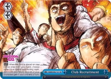 Club Recruitment (Blue) (MOB/SX02-T21 TD), Mob Psycho 100 — Weiß Schwarz card price