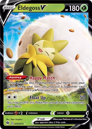 Eldegoss V (05/73), Champion's Path — Pokémon card price