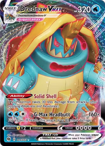 Drednaw VMAX (15/73), Champion's Path — Pokémon card price