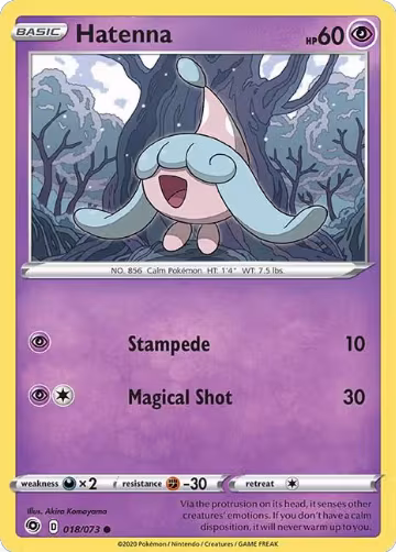 Hatenna (18/73), Champion's Path — Pokémon card price