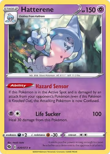 Hatterene (20/73), Champion's Path — Pokémon card price