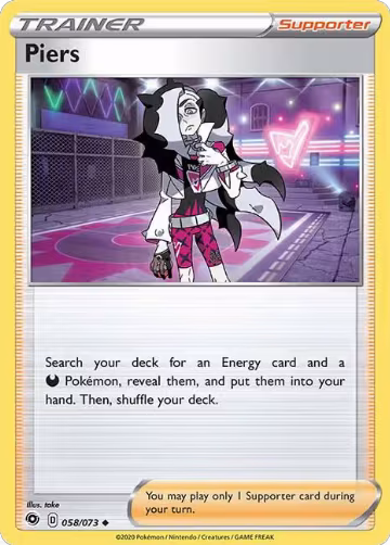 Piers (58/73), Champion's Path — Pokémon card price