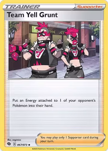 Team Yell Grunt (67/73), Champion's Path — Pokémon card price