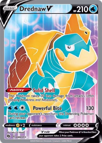 Drednaw V (Full Art) (69/73), Champion's Path — Pokémon card price