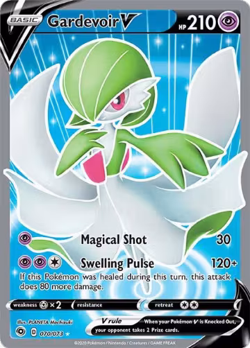 Gardevoir V (Full Art) (70/73), Champion's Path — Pokémon card price