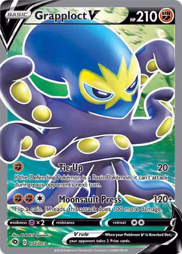 Grapploct V (Full Art) (72/73), Champion's Path — Pokémon card price