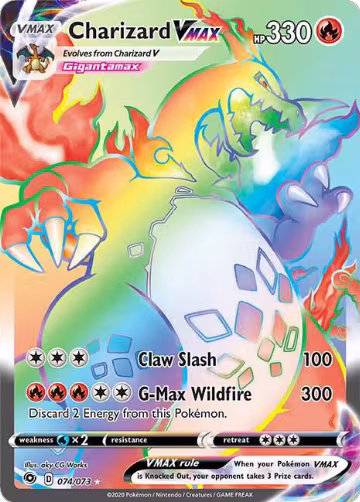 Charizard VMAX (Secret) (74/73) — card price