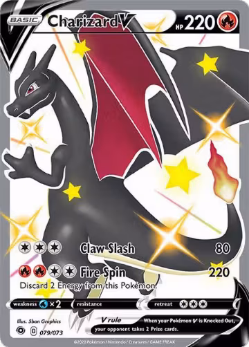 Charizard V (Secret) (79/73) — card price